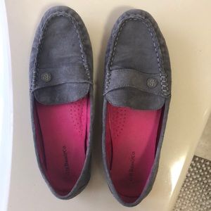 GH Bass gray loafers